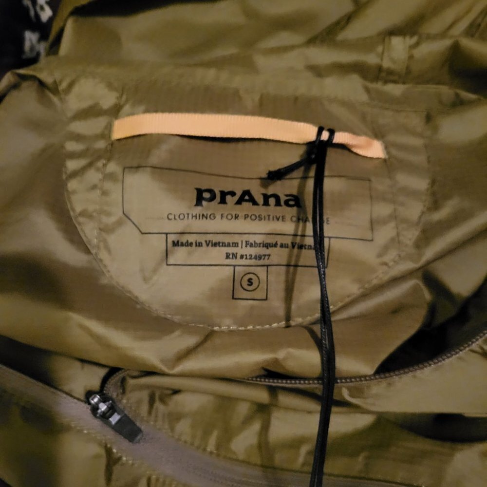 PRANA WOMEN'S WHISTLER ANORAK windbreaker Sweet Grass Size Small NWT - Picture 8 of 10
